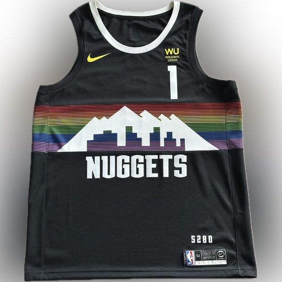 Nike Michael Porter Jr Black Denver Nuggets City Edition Basketball Jersey - Picture 1 of 2
